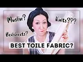 WHAT S THE BEST FABRIC TO USE FOR A TOILE OR MOCKUP Muslin Calico Bedsheets What about knits