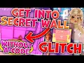 GLITCH INTO SECRET BRICK WALL WITHOUT A CODE New School Campus 3 Paper Airplane Chest Royale High
