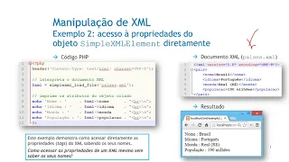 Manipulacao de XML com PHP - Acessando as propriedades do objeto SimpleXMLElement diretamente