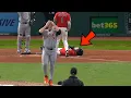 Download Lagu David Fry Carted Off After 99mph Fastball to the Face - Doctor Explains