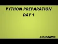 Python Interview Preparation Day 1-Output Input Statements English