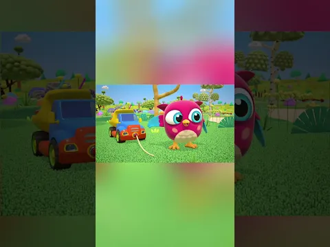 Ants help Hop Hop the owl build a toy block construction site.  #animation #cartoon
