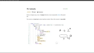 May 21 2024 LeetCode daily 78 Subsets - Python solution explained