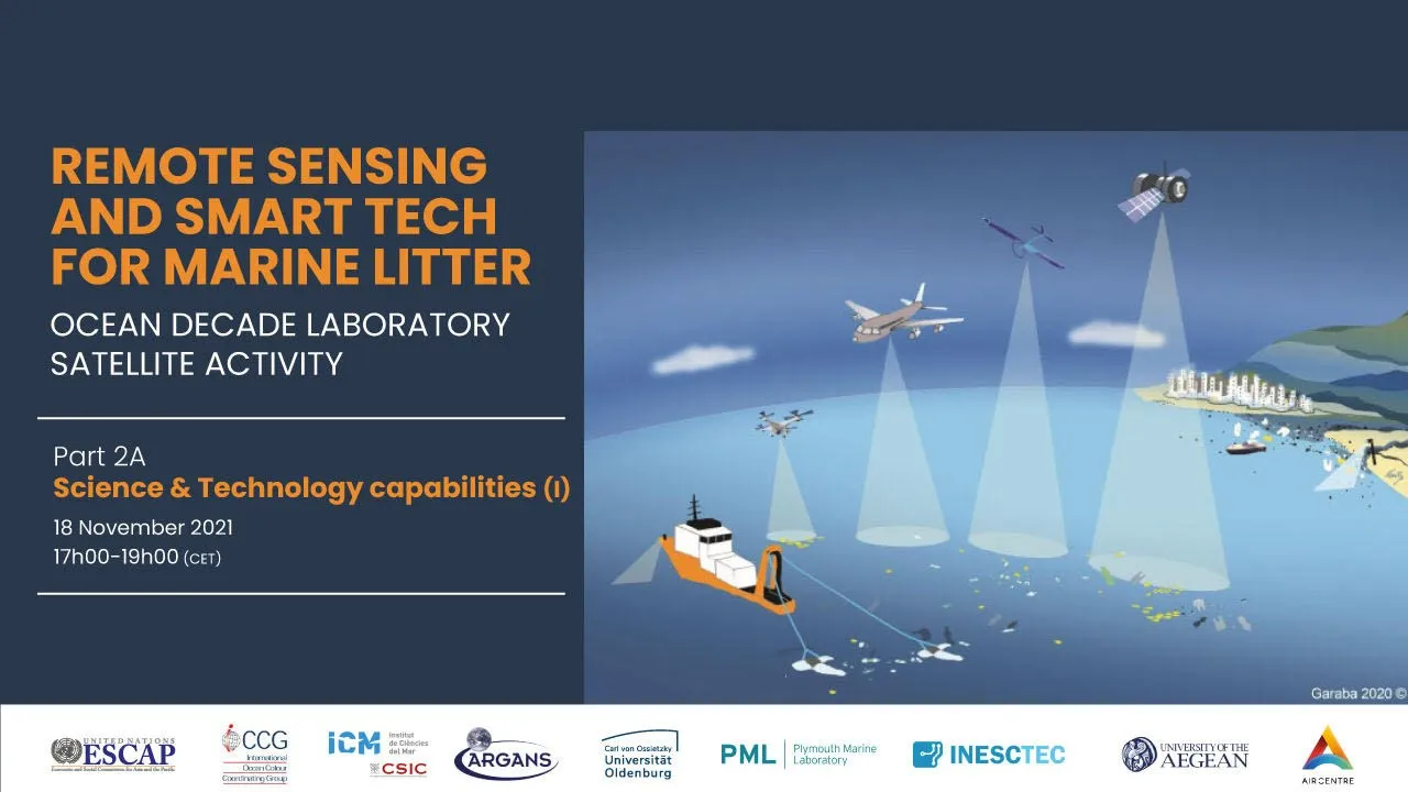 Remote Sensing and Smart Tech for Marine Litter, Part 2a – Science & Technology capabilities (I)