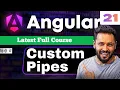 Angular 21 tutorial in Hindi Custom Pipe Create Pipe with Parameters Multiple Pipes