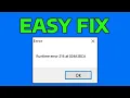 How To Fix Run Time 216 Error in Windows