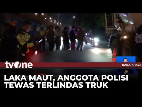 Pengendara Motor Tewas Terlindas Truk, Korban Diduga Seorang Brigadir Polisi