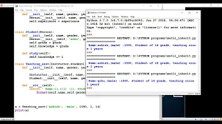 Multiple Inheritance using Python