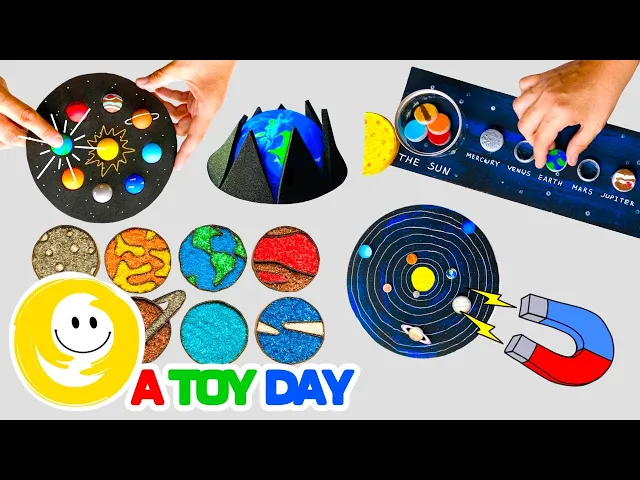 Download MP3 BEST 5 DIY Planets ACTIVE Crafts for kids | Planets Crafts Compilation | Top 5 fidget toys for kids