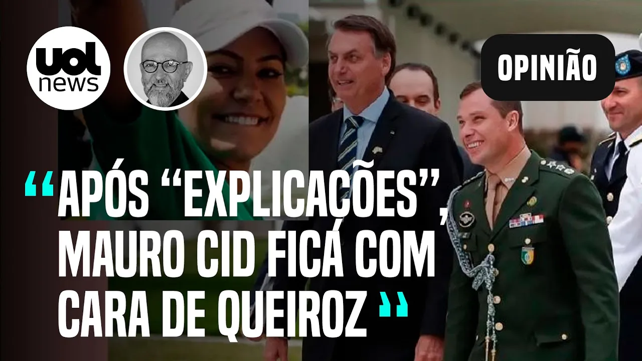 'Explicações' da defesa de Bolsonaro sobre Michelle deixam Mauro Cid com cara de Queiroz, diz Josias