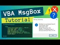 How to Create Message Box in Excel VBA Tutorial