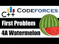 Codeforces first Problem 4A Watermelon solution in C Bangla