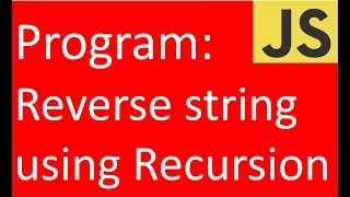 Reverse string using recursion