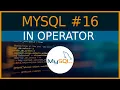 IN Operator - MySQL tutorial for Beginners