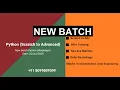 Python New Batch AI automation Start 6am Scratch to Adv Cont 91 8099809099