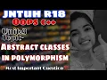 jntuh r18 oops cplusplus unit3 abstract classes in polymorphism important