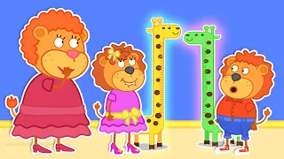 Download Lion Family 🍒 Growth Measurement | Cartoon for Kids MP3