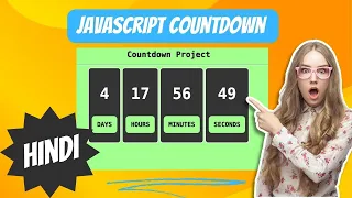 Create a JavaScript Countdown Timer Html css javascript project