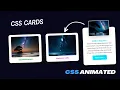 CSS Animated Responsive Cards Hover Effects Html CSS Only