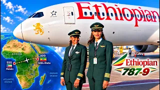 Across Africa to Equatorial Guinea in Ethiopian 787 Cockpit