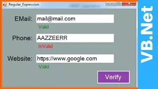 VB Net - How To Use Regular Expressions In VB Net With Source Code