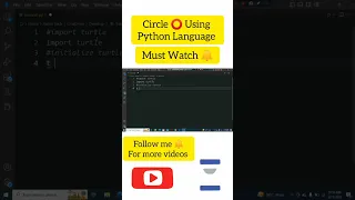 Circle Using Turtle Graphic library in Python