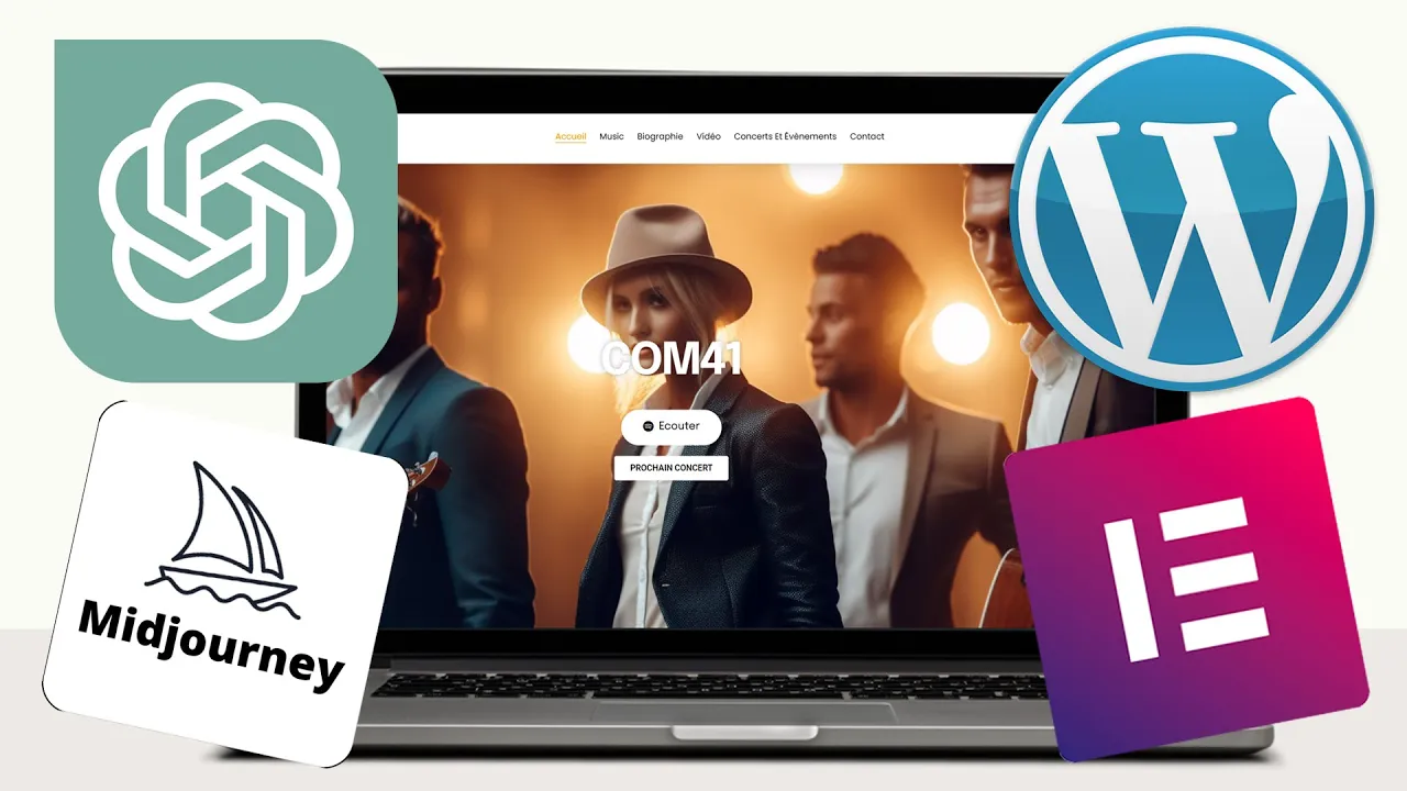 Tutoriels Comment créer un site web avec ChatGPT, Midjourney et Elementor sur WordPress