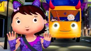 Wheels On The SPOOKY Bus!!! 🎃 | 🚌Wheels on the BUS Songs! 🚌 Nursery Rhymes for Kids