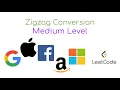 zigzag conversion Solution with step by step explanation