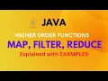 MAP FILTER REDUCE Higher Order Functions in Java With Examples Streams API Java 8