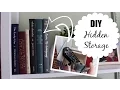 DIY HIDDEN STORAGE Free Book Upcycle