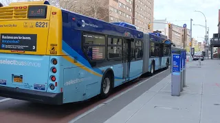 MTA New York City Bus New Flyer XD60 6221 and Novabus LFSA 555 on the Bx41 Select