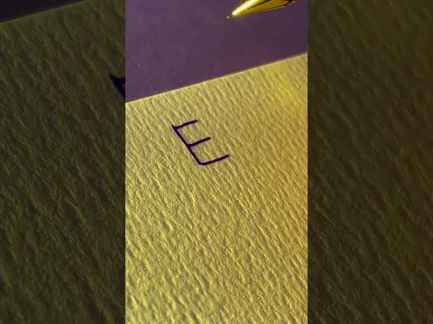 How to sign the letter E?❤️
