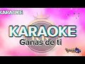 Ganas de ti KARAOKE ORIGINAL - Banda Pequeños Musical RK 