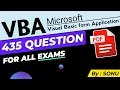 Excel VBA MCQ Questions and Answers Visual Basic for application objective type question with pdf