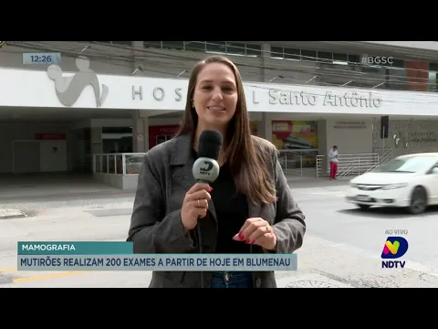 Mamografia: mutirões realizam 200 exames a partir de hoje em Blumenau