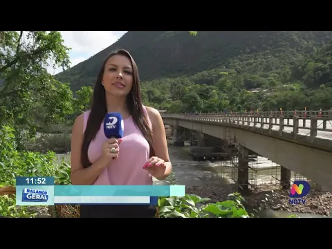 Trânsito é interditado entre Ibirama e Apiúna para obras na ponte sobre o Rio Itajaí-Açu
