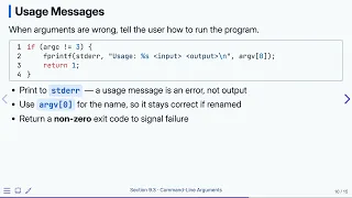 9 3 Command-Line Arguments Programming Fluency in C Previous Version