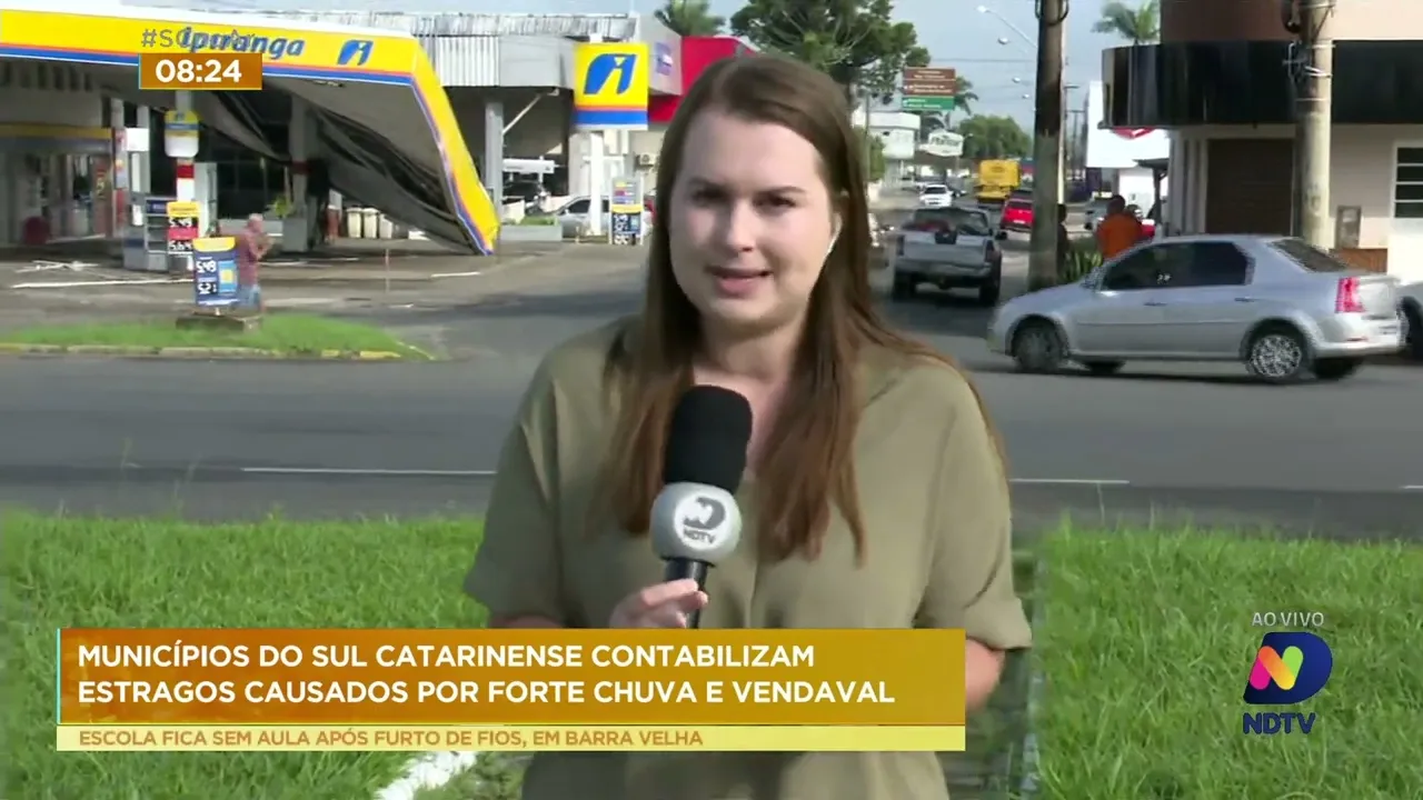 Ao menos três municípios da região Sul de SC contabilizam prejuízos decorrentes de enxurradas