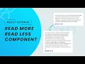 Read More Read Less Button in React