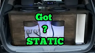 got static or rumble how i try to solve the problem 