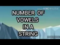 Python Program to Count Number of Vowels in a String G - PROGRAMMING