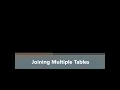MySQL - Joining implicitly Multiple Tables