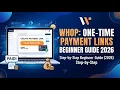 How to Create One Time Payment Links on Whop 2026 Step by Step Beginner Guide 2 Min