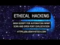 Ethical Hacking - Bash Script for automating Nmap scan and open port exploitation