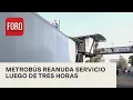 Download Lagu Línea 5 del Metrobús reanuda servicio tras choque de tráiler - Expreso de la Mañana