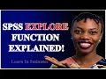 Master SPSS Explore Function in 5 Minutes Data Analysis Made Easy