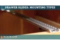 Drawer Slide Tutorial Mounting Types