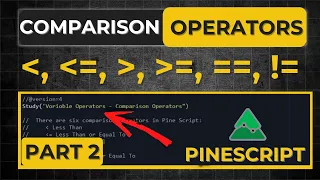 Comparison Operators in pinescript Pine script Course Lesson 16 Part 2
