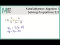 KutaSoftware Algebra 1 - Solving Proportions Part 2